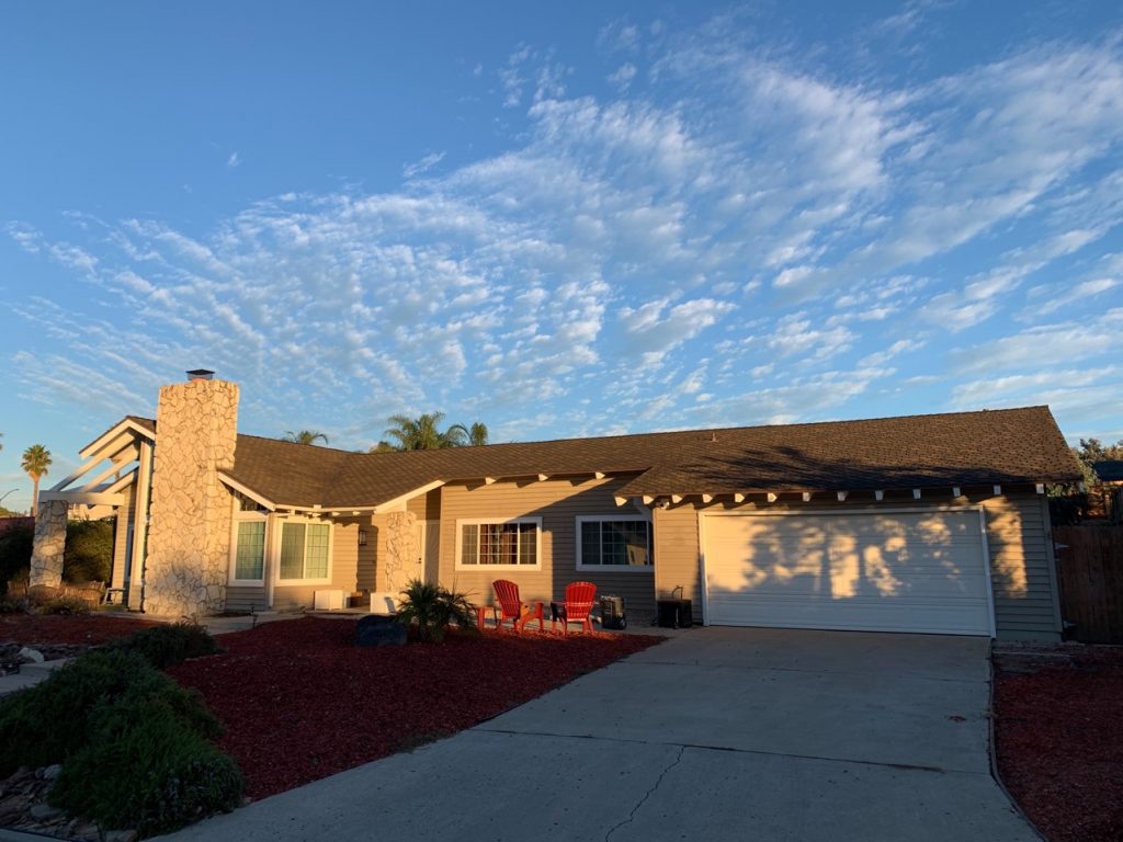 Exterior before vinyl siding Santee