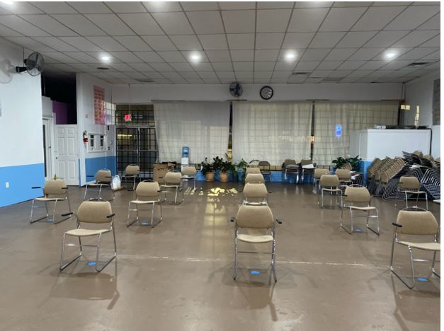 Iglesia Apostolica De La Fe En CristoJesus community center two tone painting scheme by local germantown painters