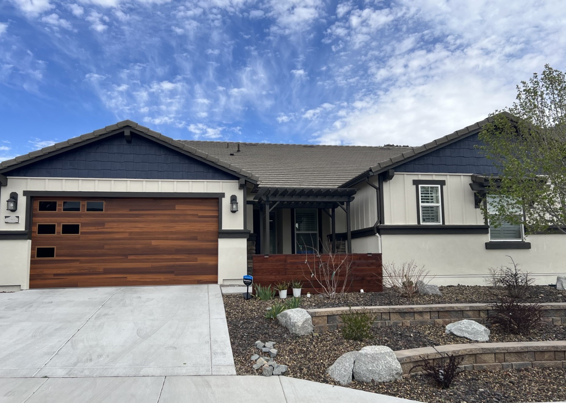 front exterior of painted house