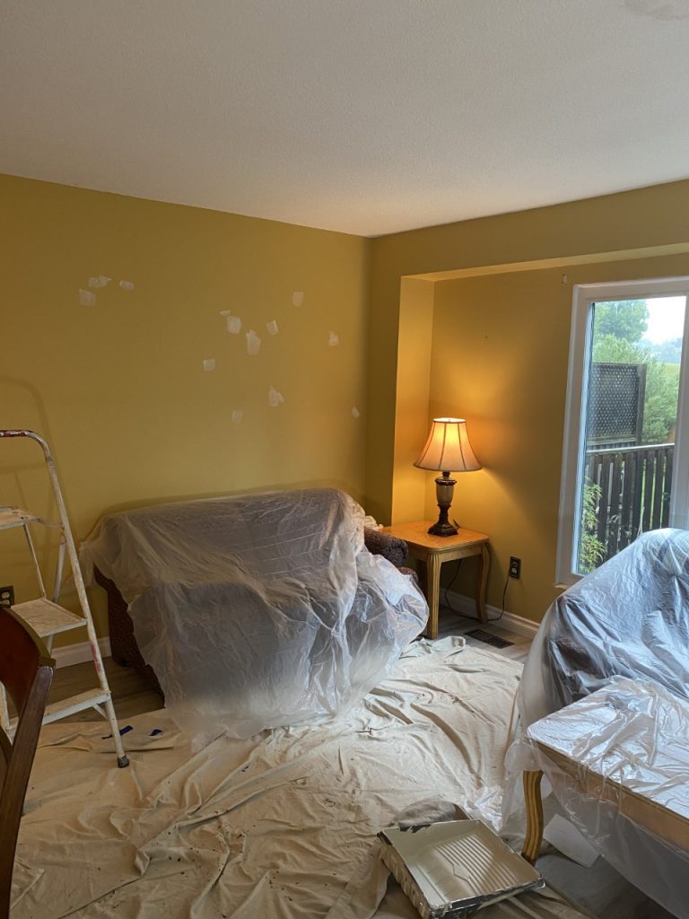 Interior Painting in Oshawa Before