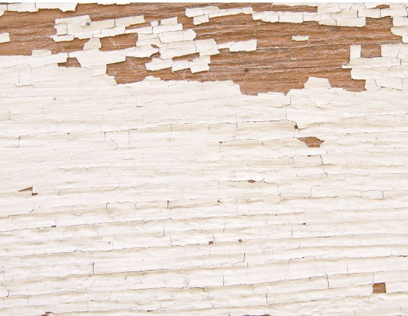peeling paint