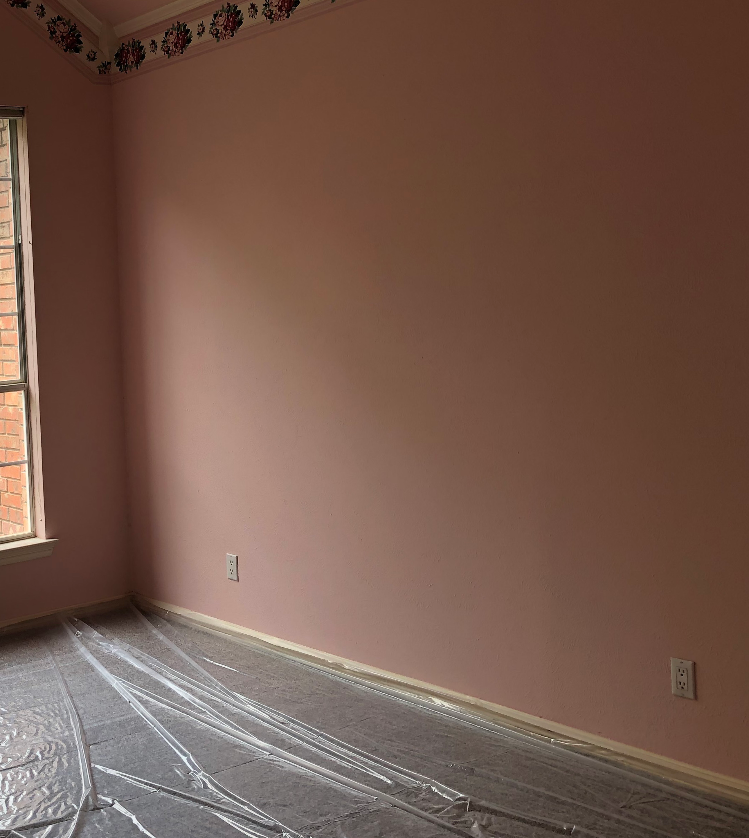 Interior Stripes Drywall Painting After