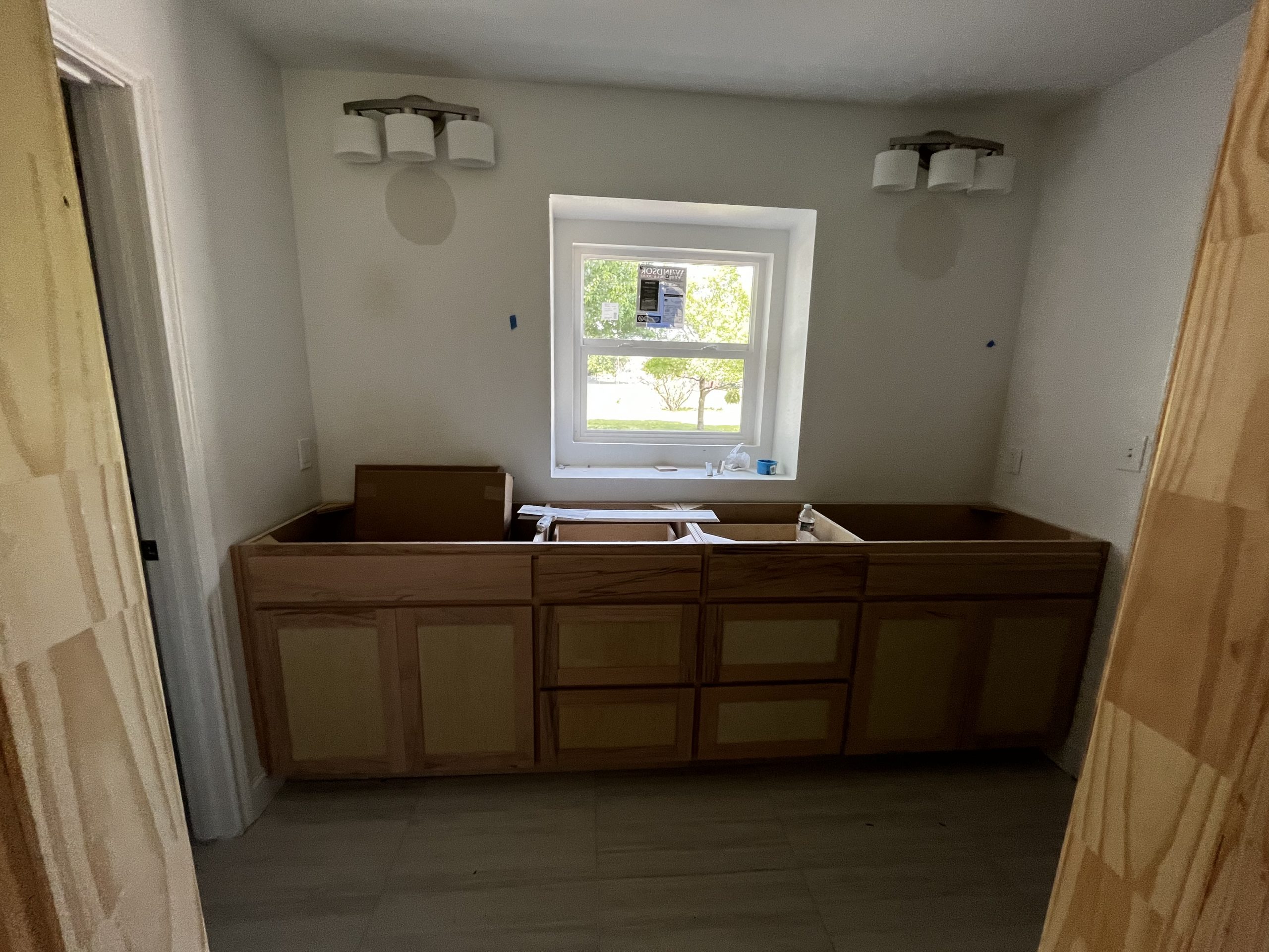 Bathroom Cabinet Renovation Before