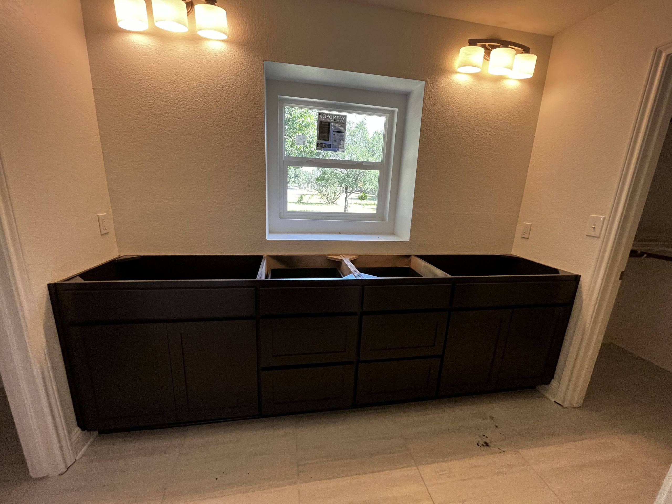 Bathroom Cabinet Renovation After