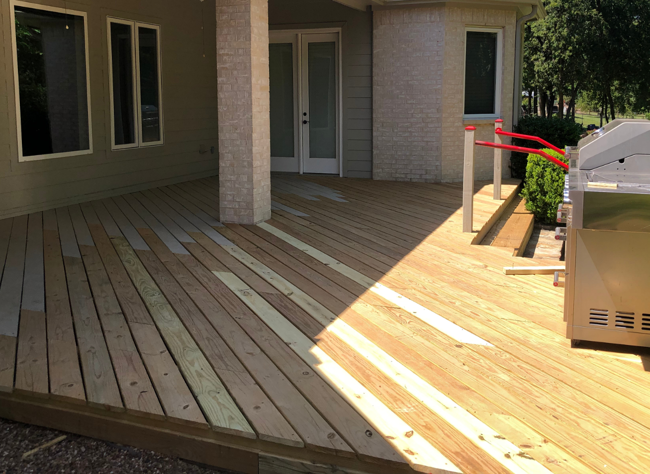 Deck Stain Before & After Before