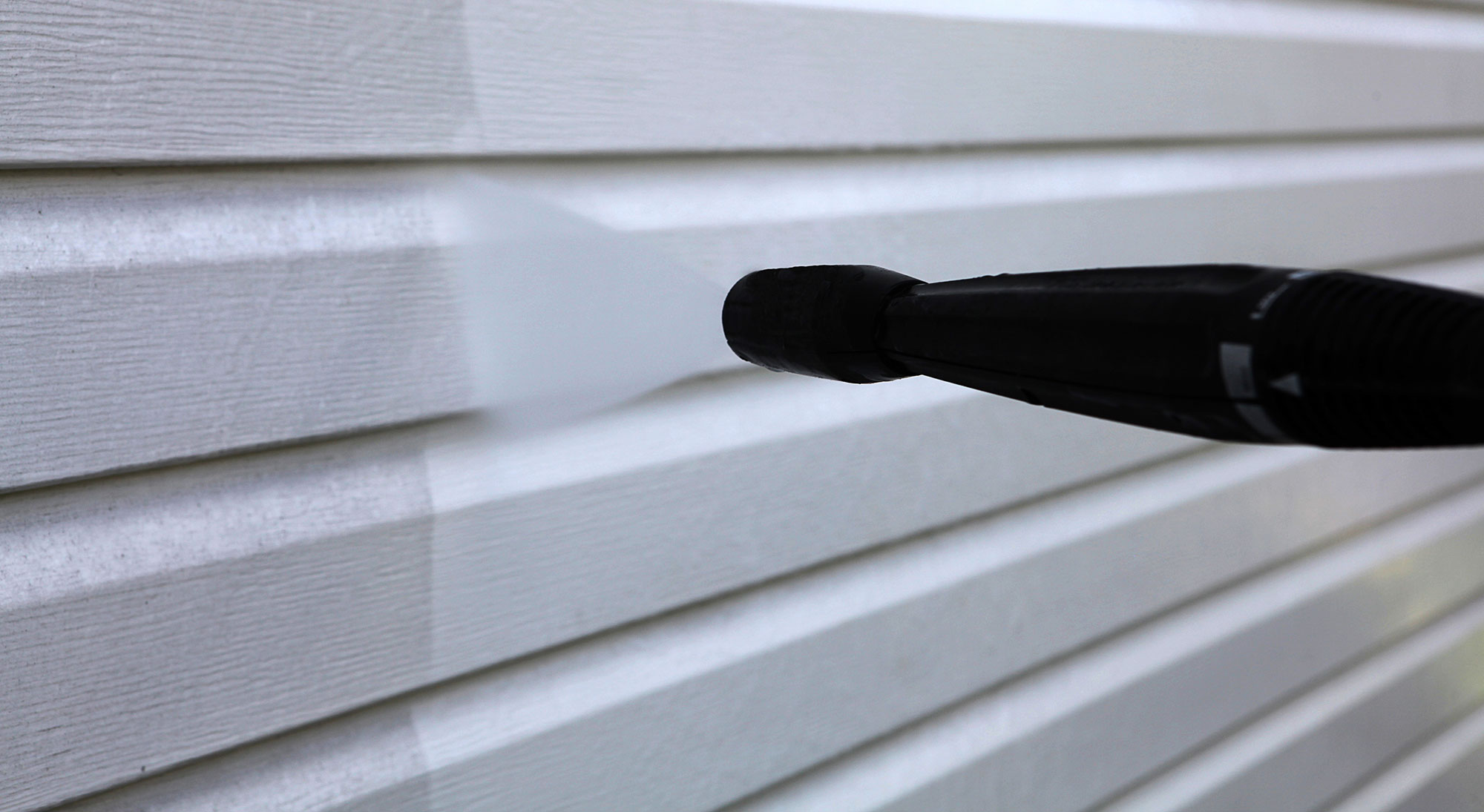 Powerwashing siding