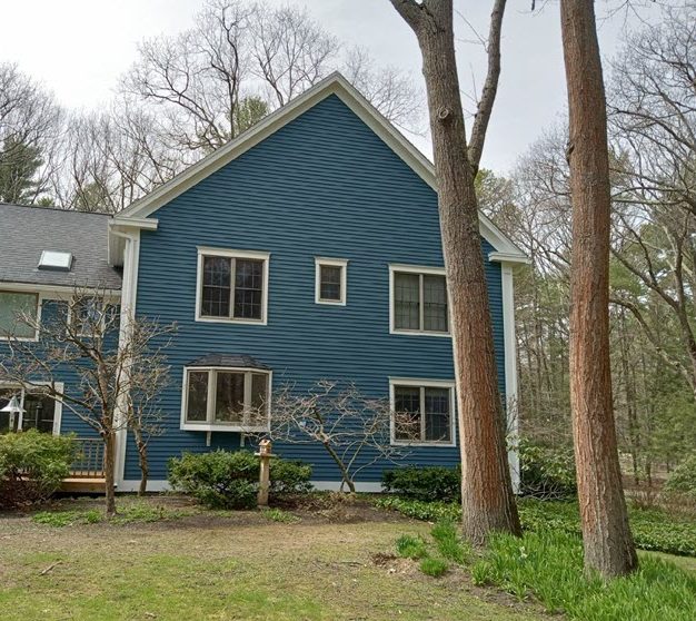 repainted exterior of home in maine