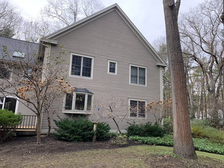 repainted exterior of home in maine