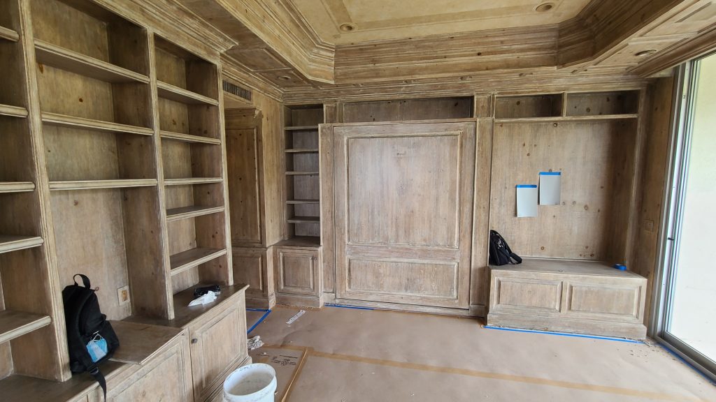 Before trim and molding painting