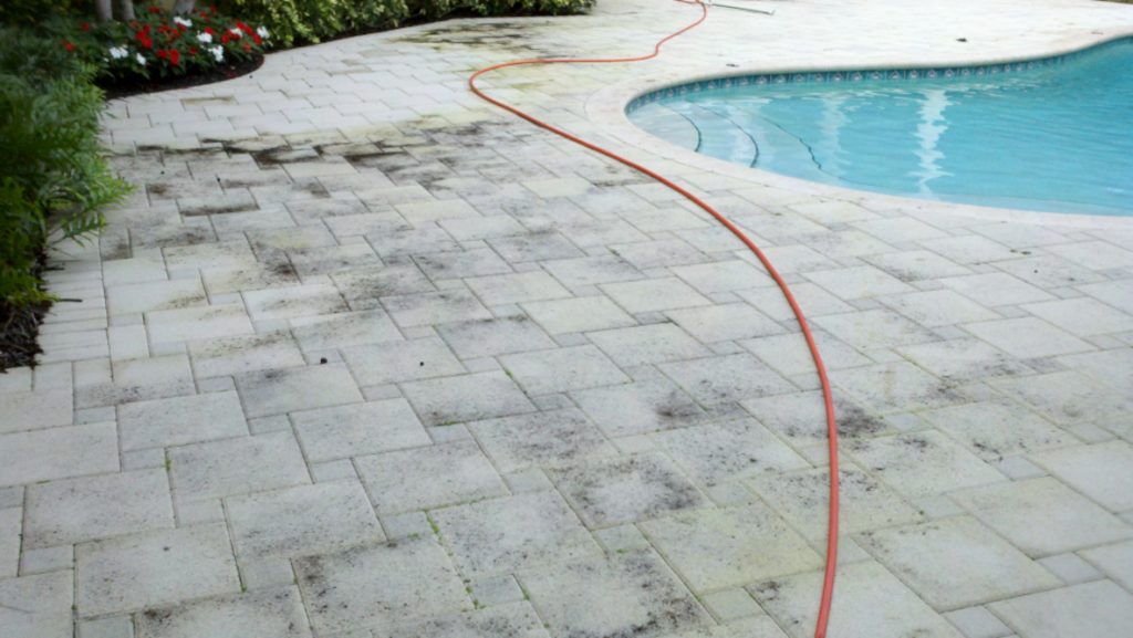 Pool Deck Painting Before