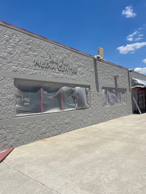 Atlanta Motor Speedway Marcy Scott Media Center before painting