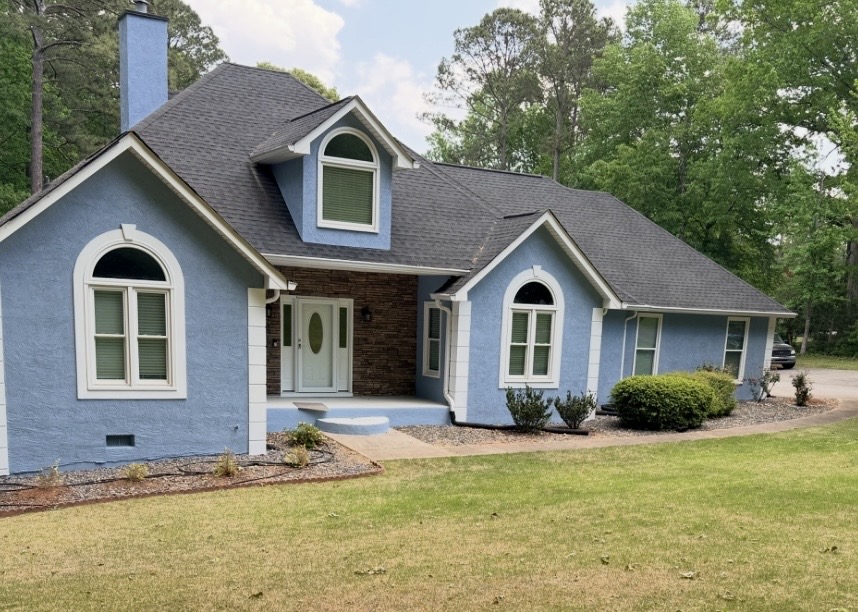 repainted home exterior in palmetto