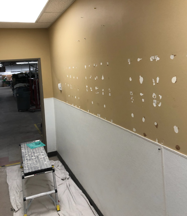 Value Village – Interior Commercial Painting Before