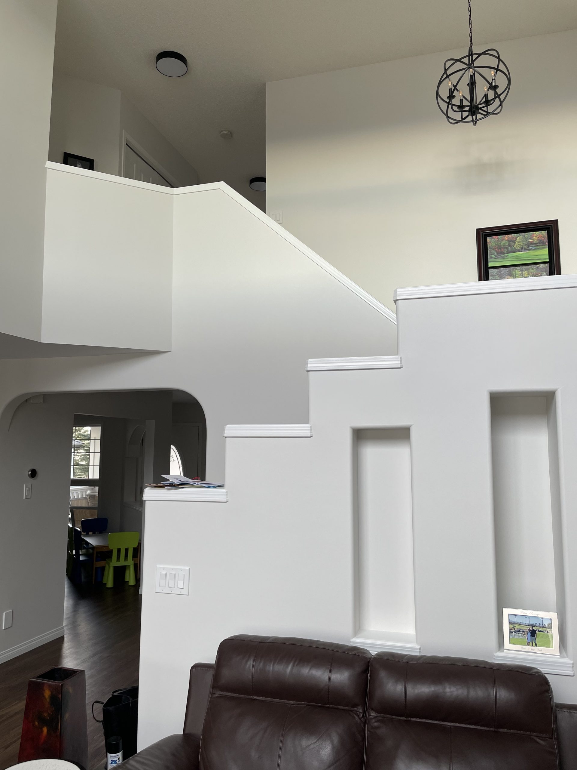 Gray Staircase Repaint After