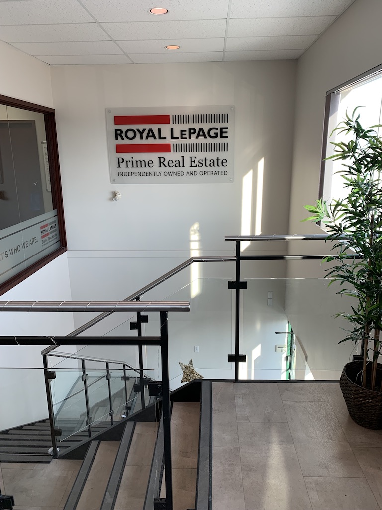 royal lepage office painted white 