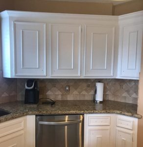 kitchen cabinet after painting