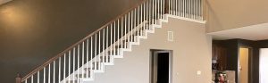 staircase and living room painting fulshear texas