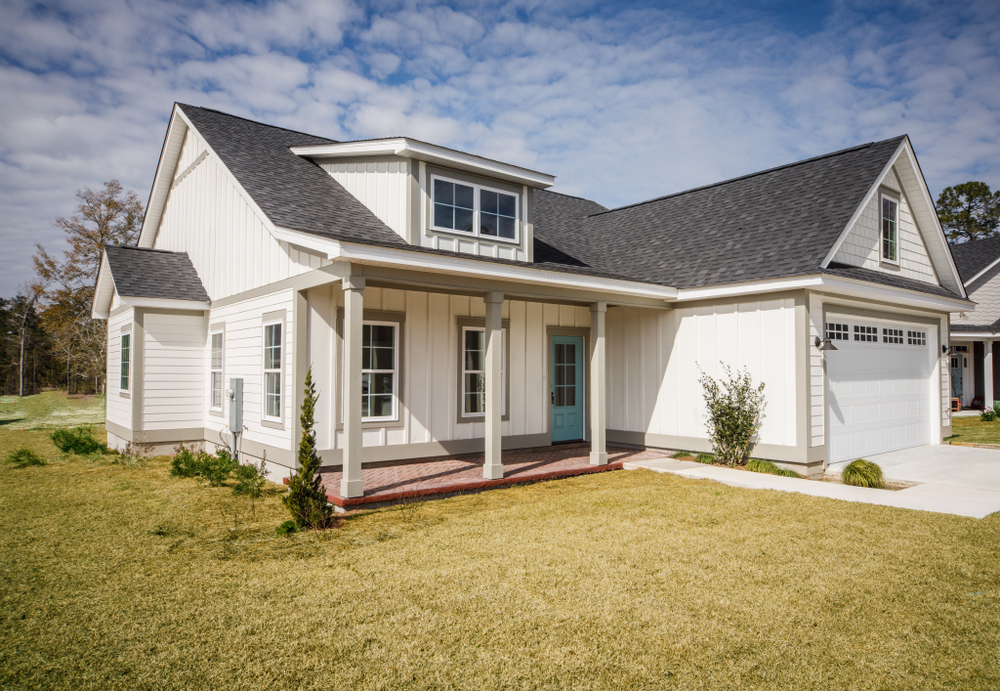White Residential Exterior