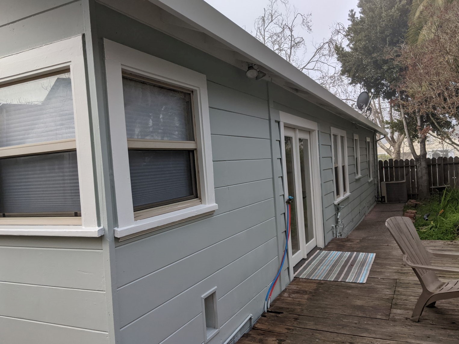 1940’s Santa Rosa home in Sherwin-Williams Oyster Bay and Spare White