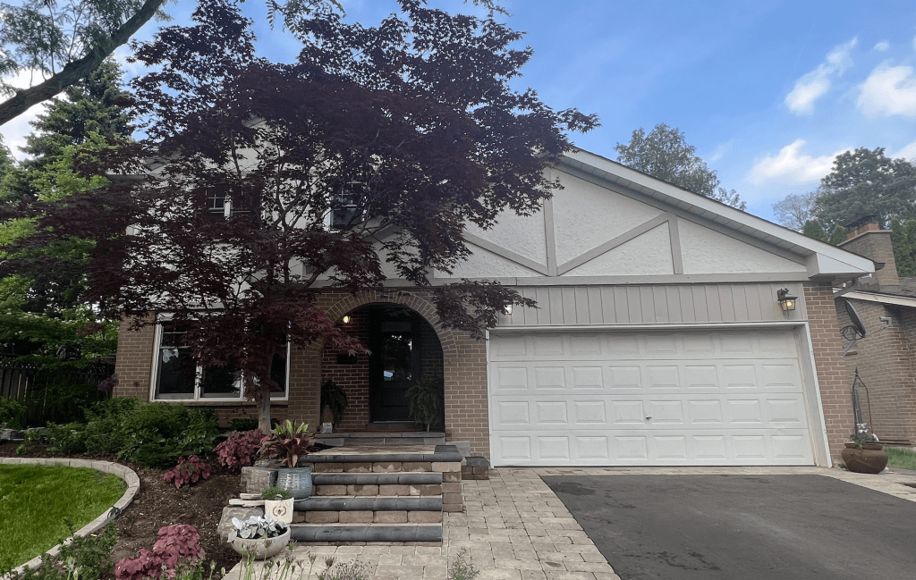 Painting Trim in Parkwood Before