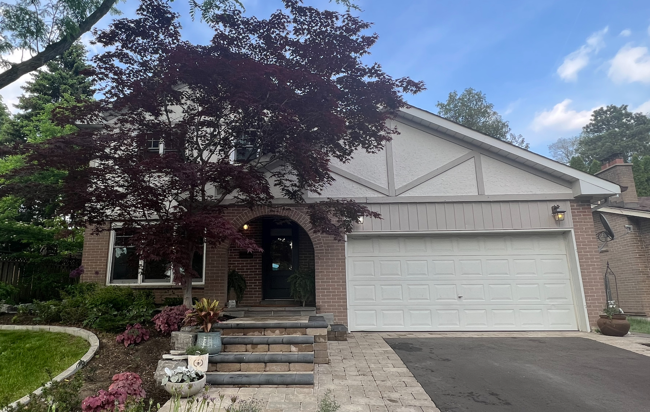 Painting Trim in Parkwood Before