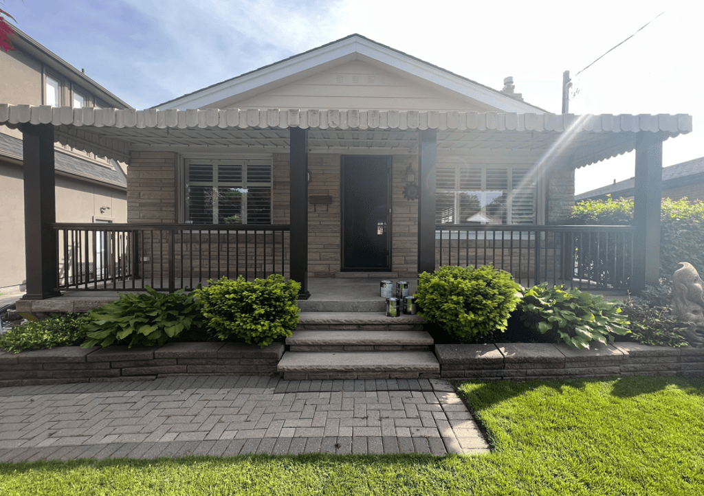 Exterior Frontal Repaint in Woodbine Heights, ON Before