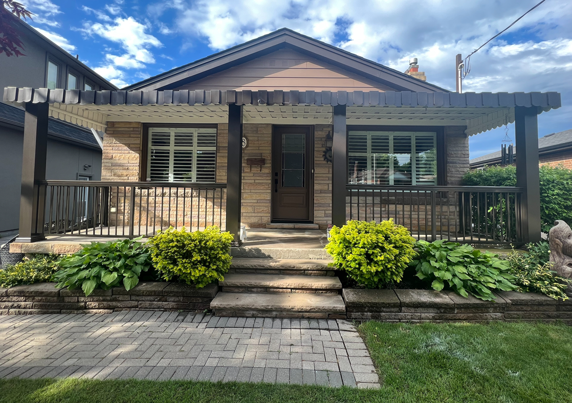 Exterior Frontal Repaint in Woodbine Heights, ON After