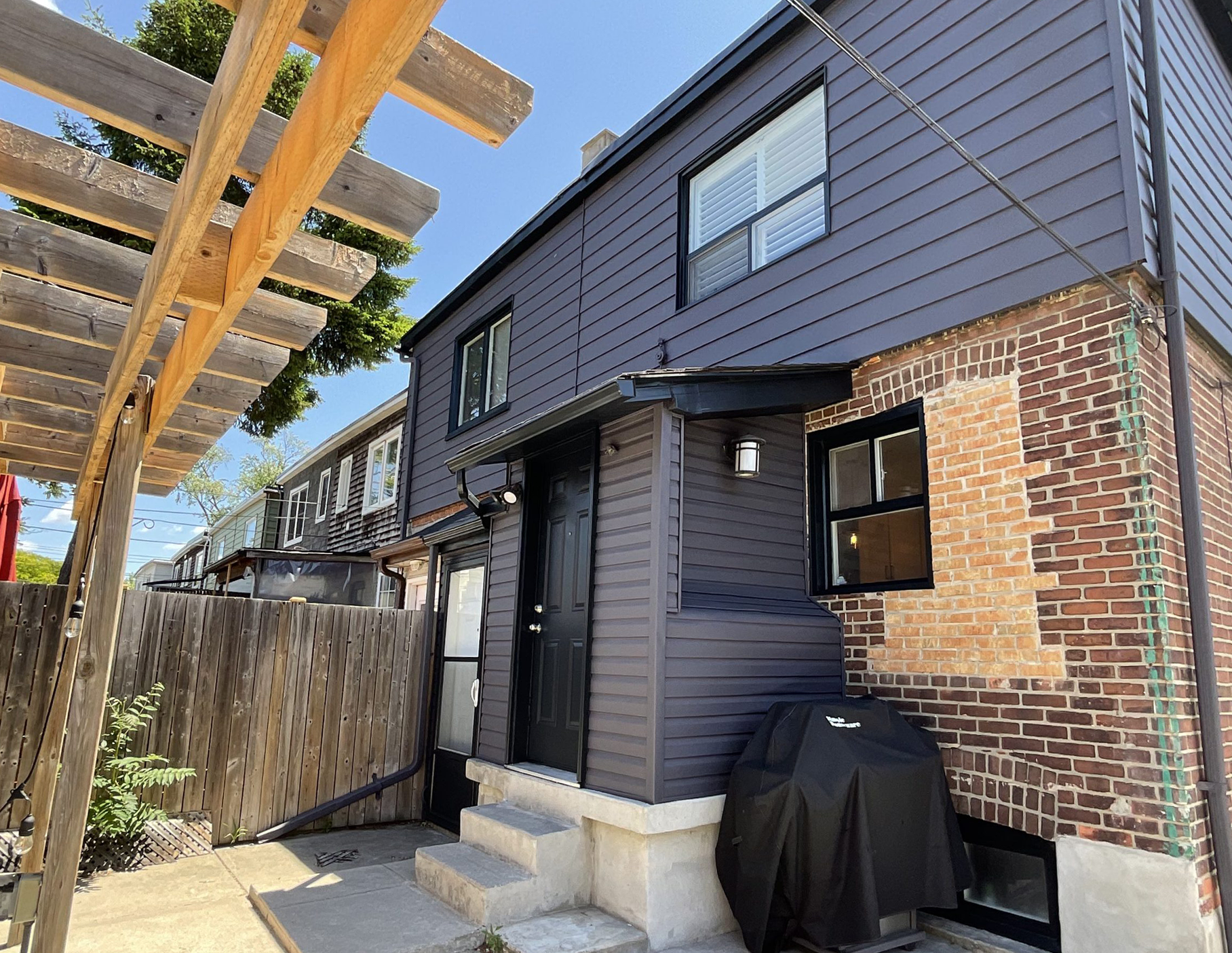 Back of Home Before and After in the Danforth After