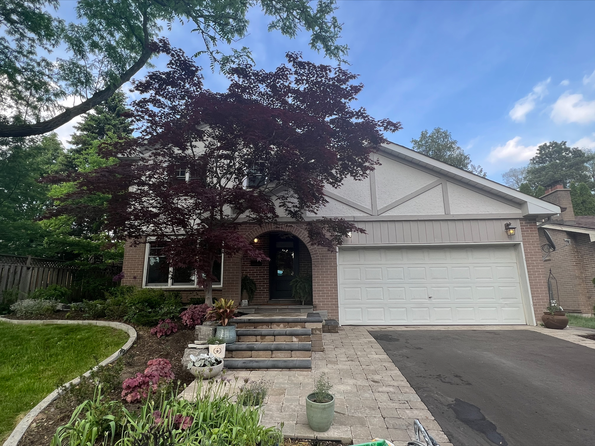 wood trim after painting