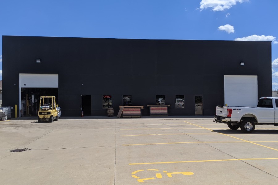 building after painting