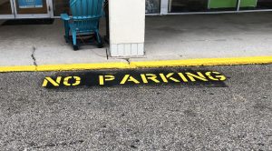commercial parking lot painting