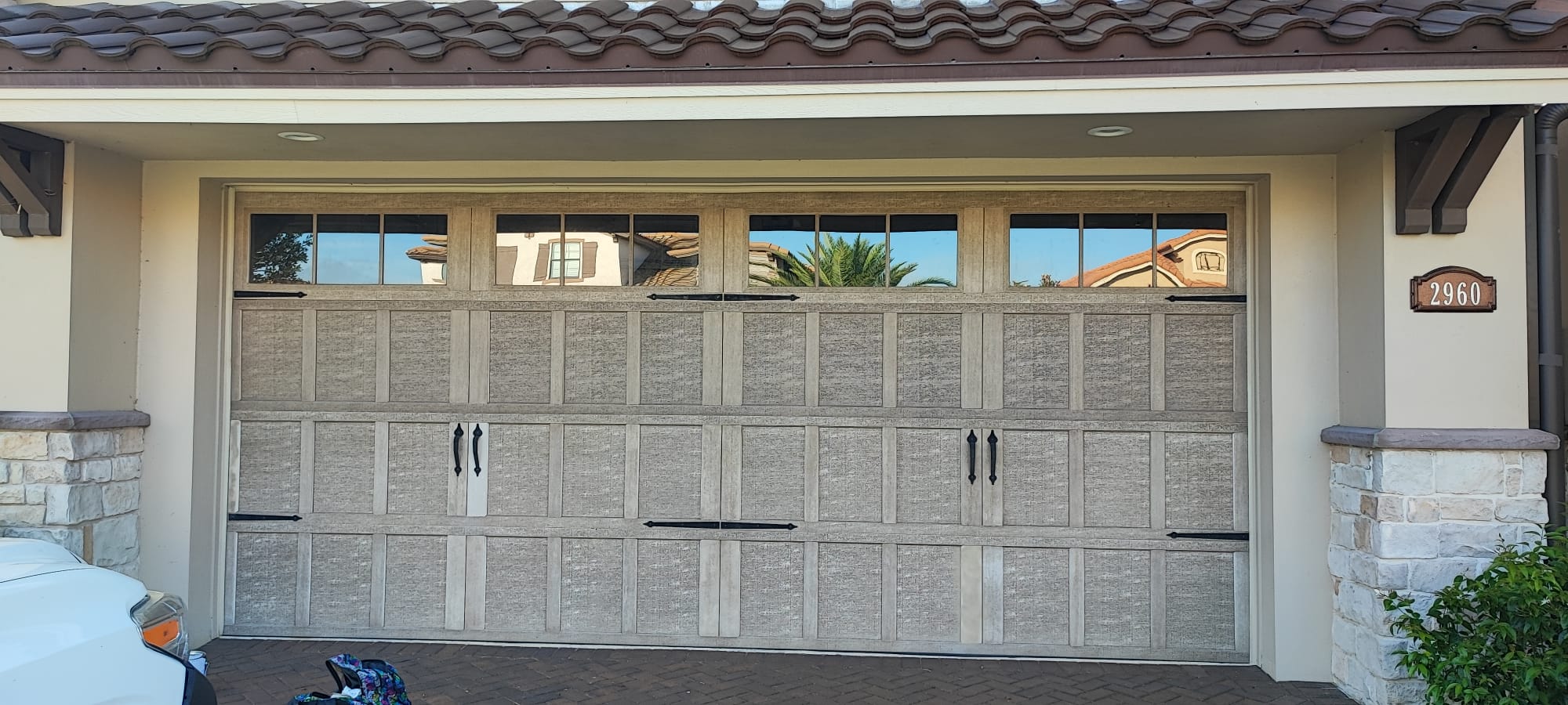 Garage Door Painting in Lakeland, FL before