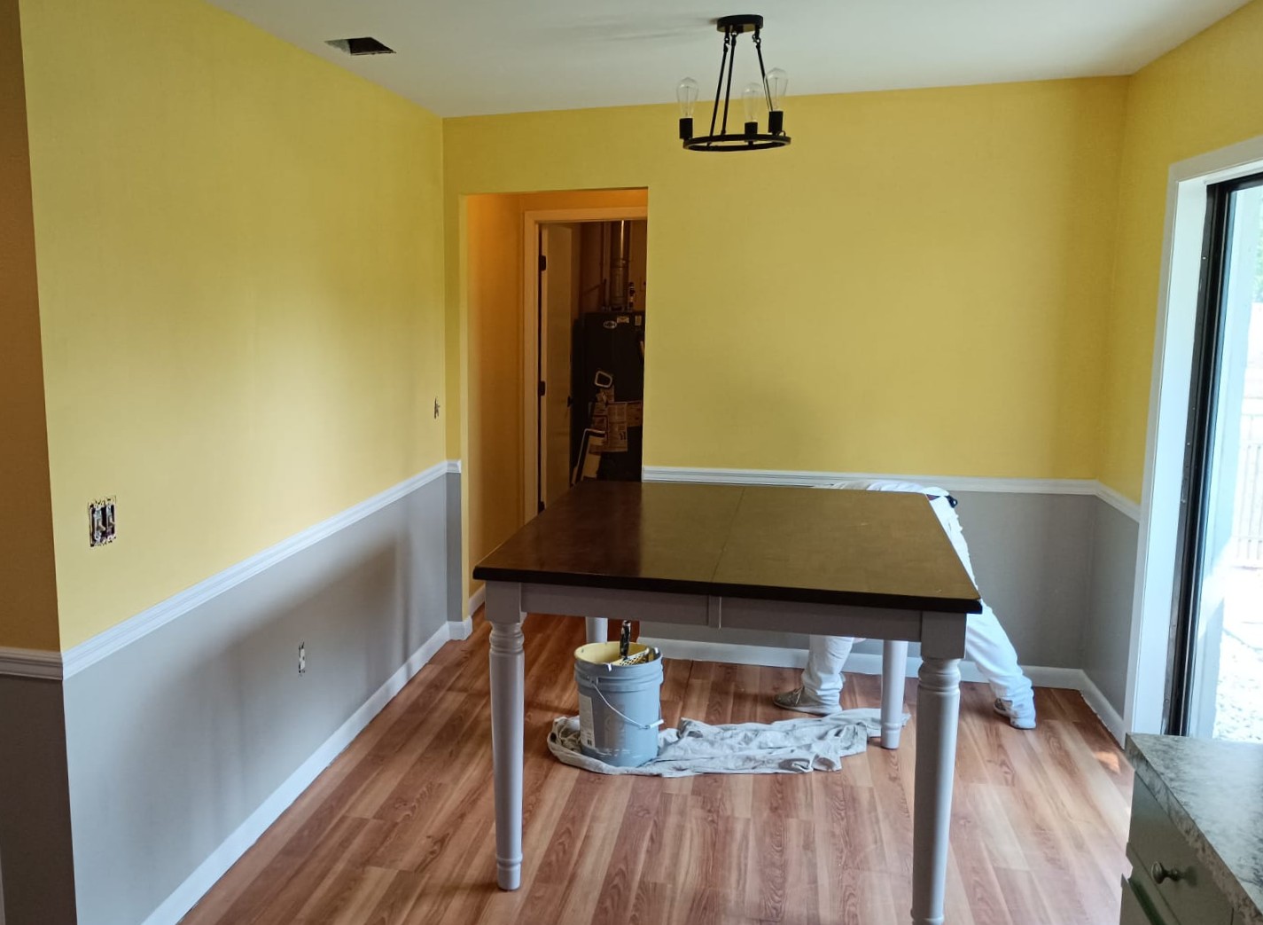After Yellow Kitchen Interior Painting Project in Winter Haven.