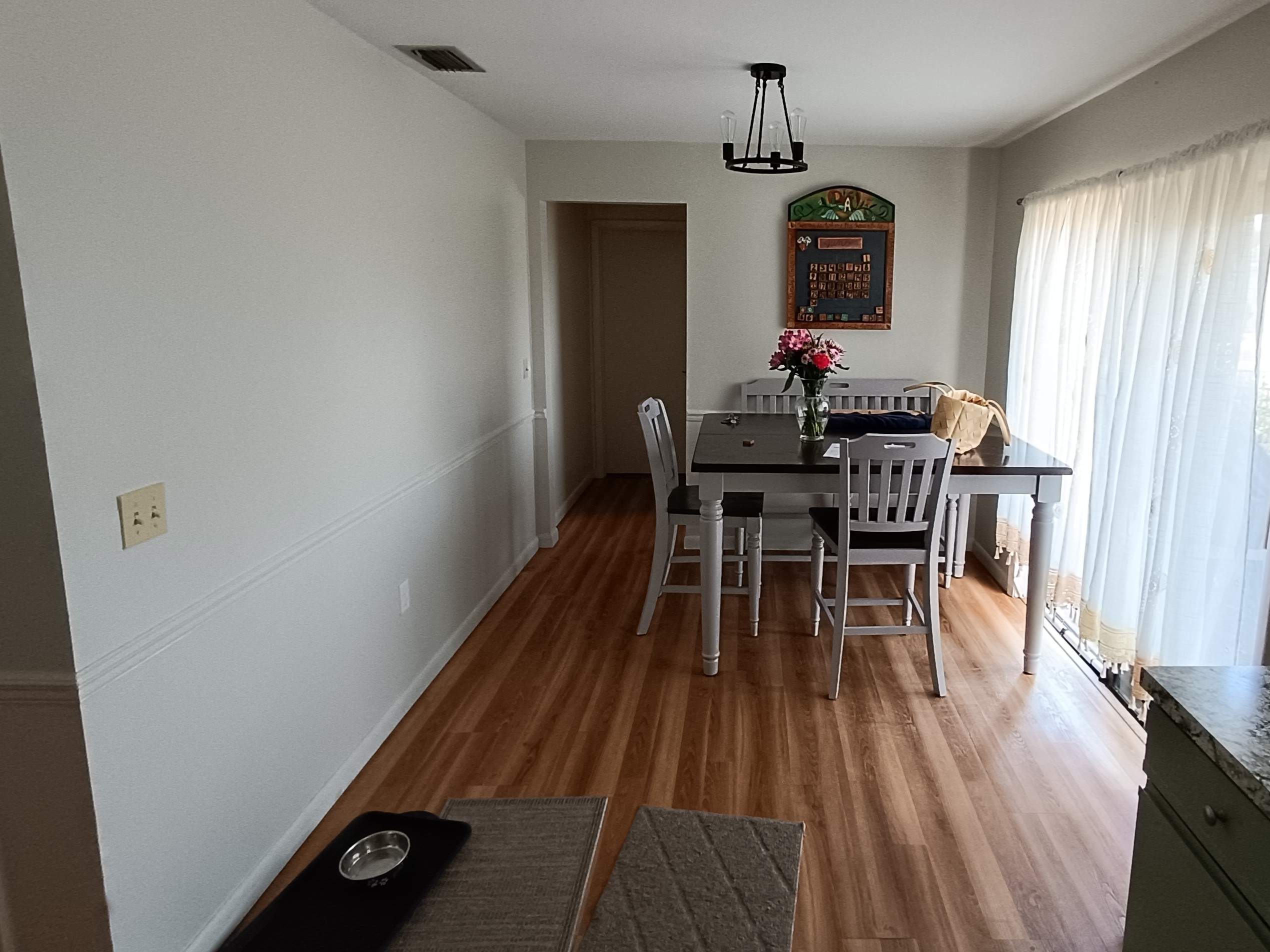 Before Yellow Kitchen Interior Painting Project in Winter Haven.