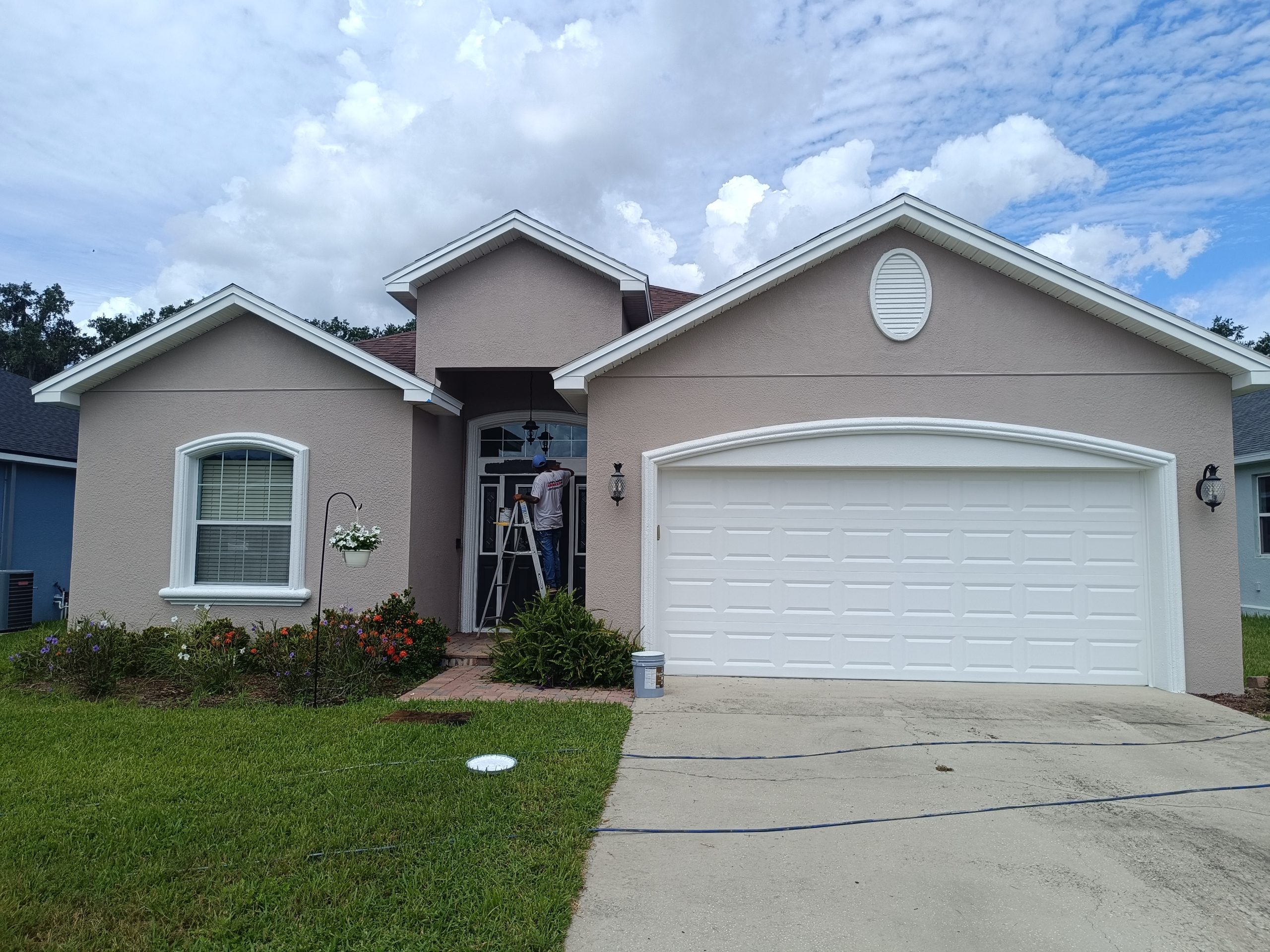 exterior of house after painting