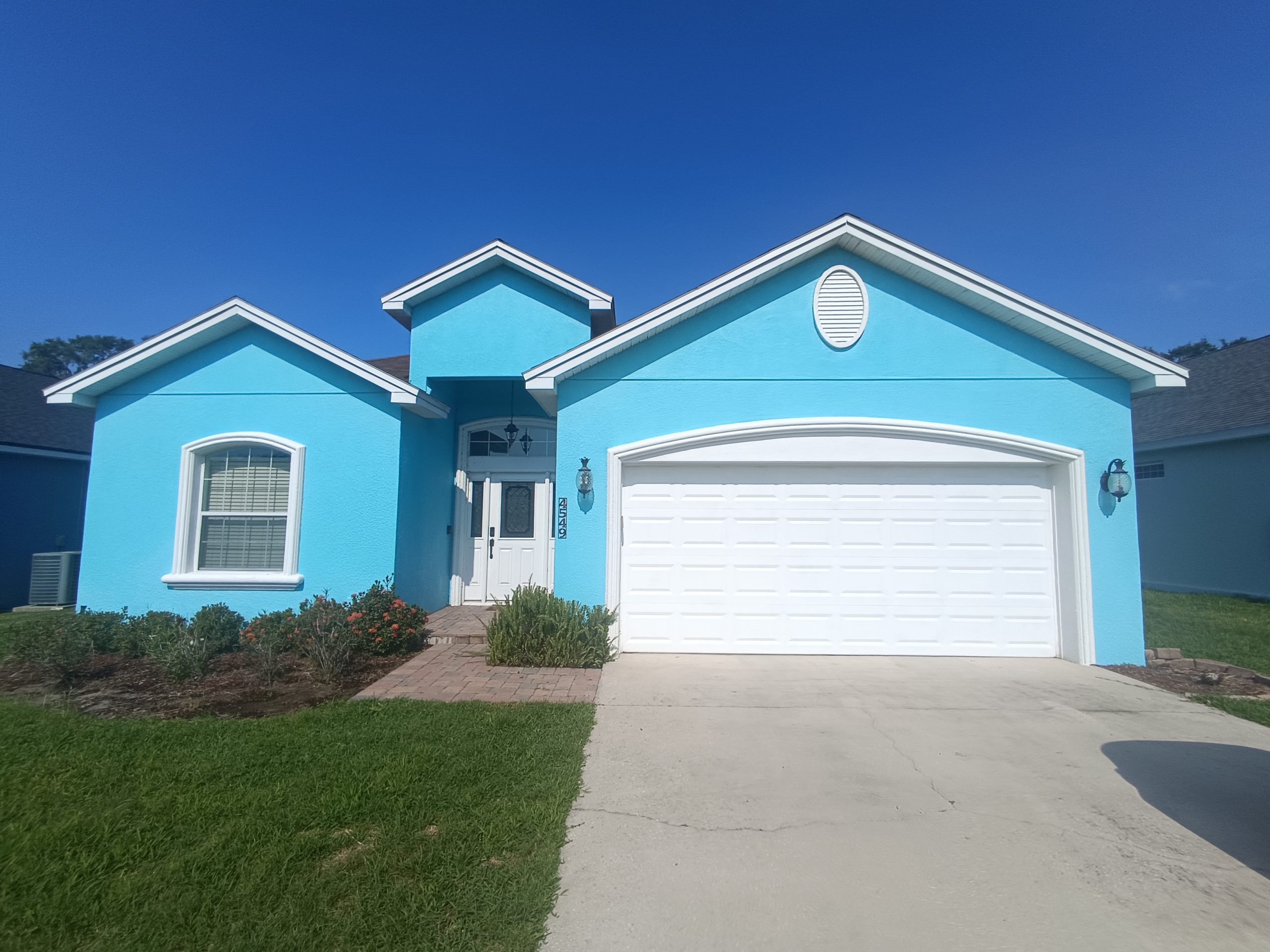 exterior of house before painting