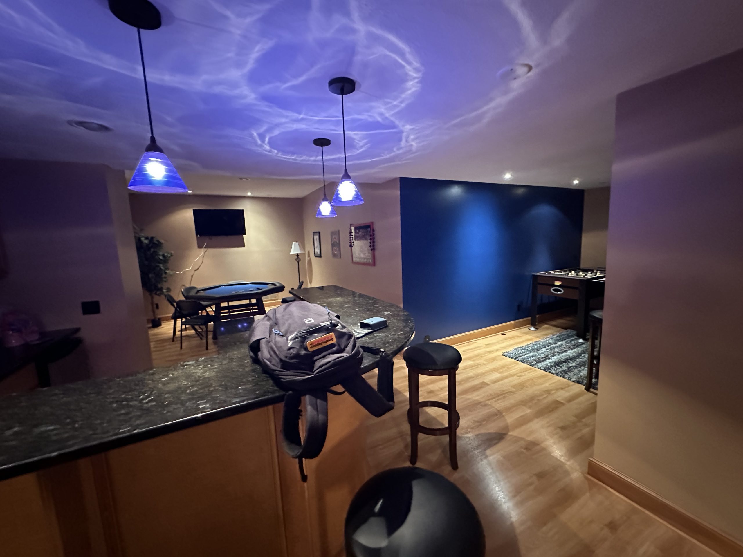 Basement Painting in North Canton Before