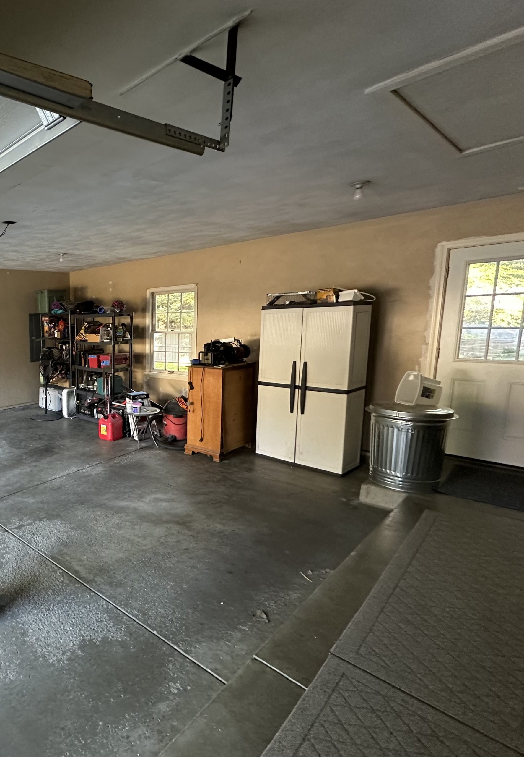 Garage Painting in Canton, OH Before