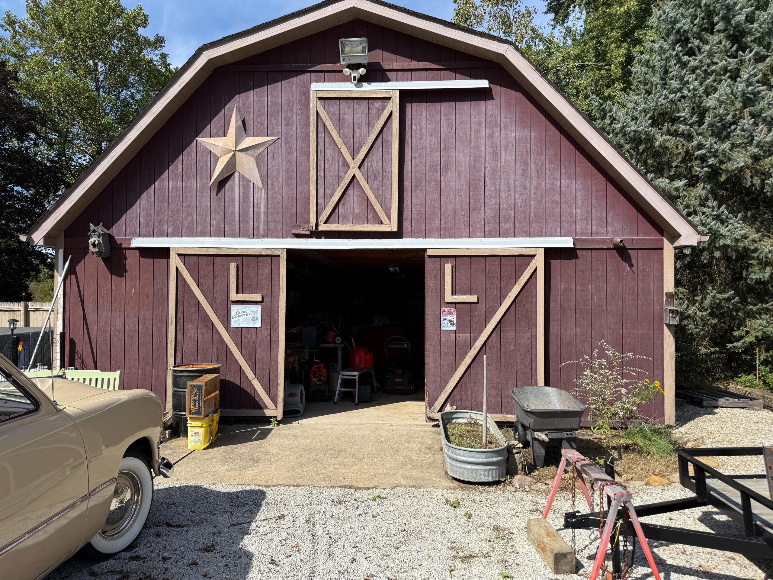 Shed Painting in Jackson Township, OH Before