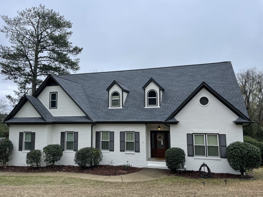 Residential Exterior Brick & Trim Painting After