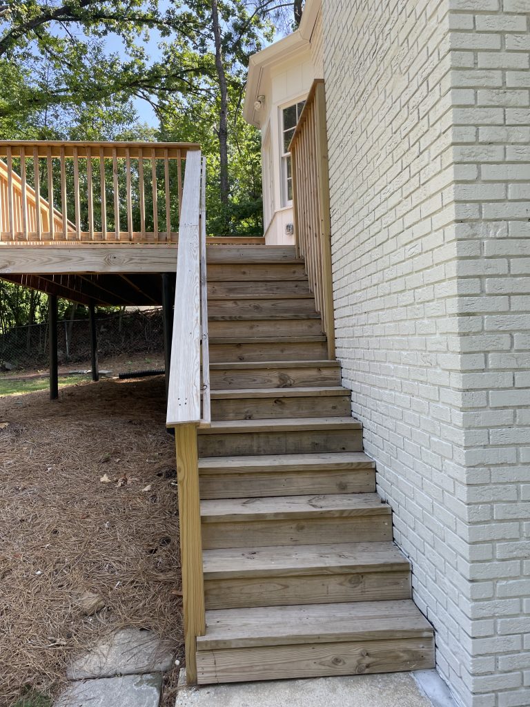 Residential Deck Staining Before