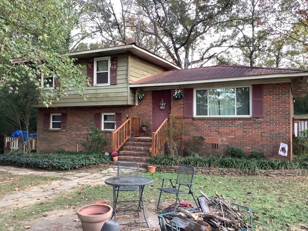 Residential Exterior and Metal Roof Painting Before & After Before