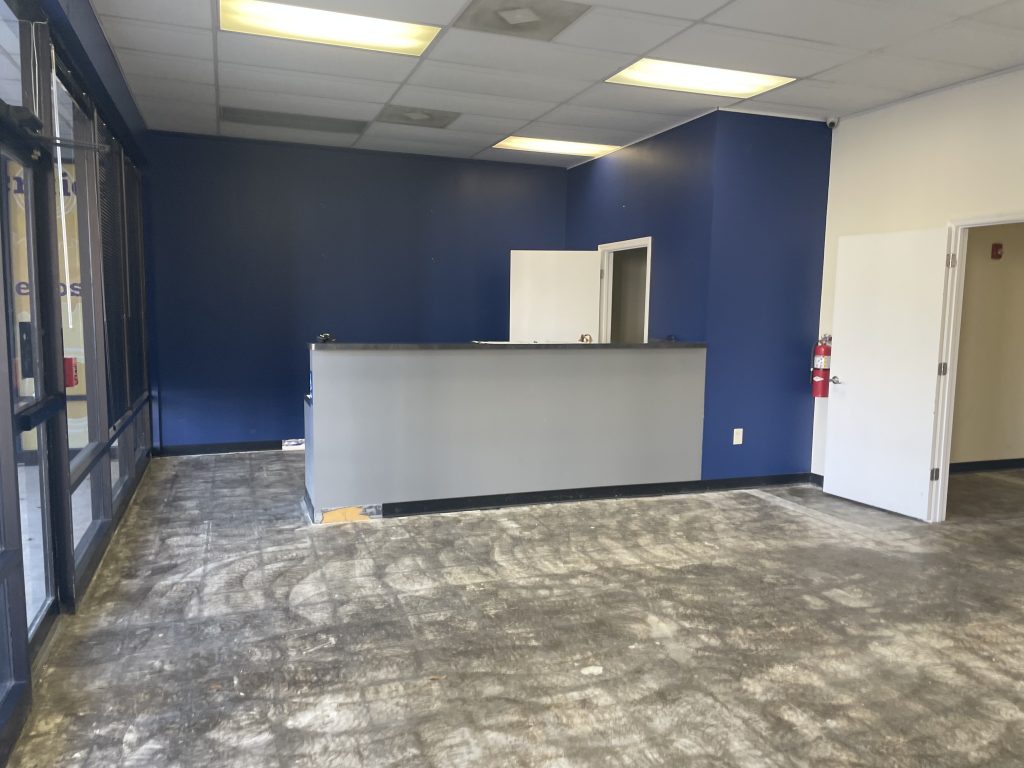 The Bark Park Interior Painting Before & After Before