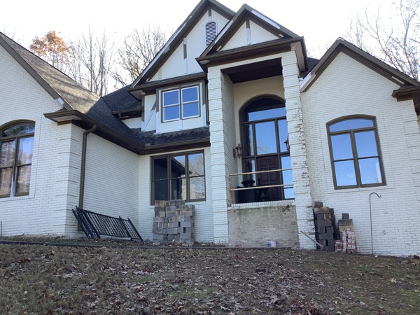 exterior of home in greystone before painting
