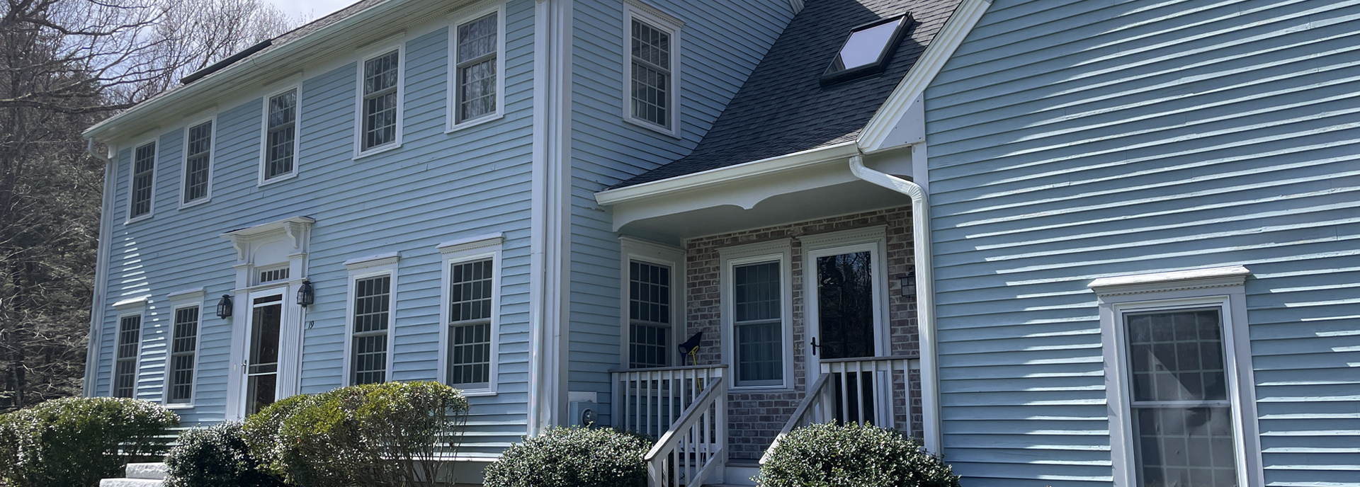 Before exterior house painting Townsend, MA