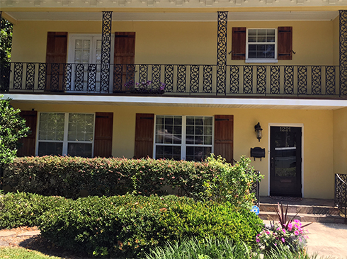 Exterior house painting project - before