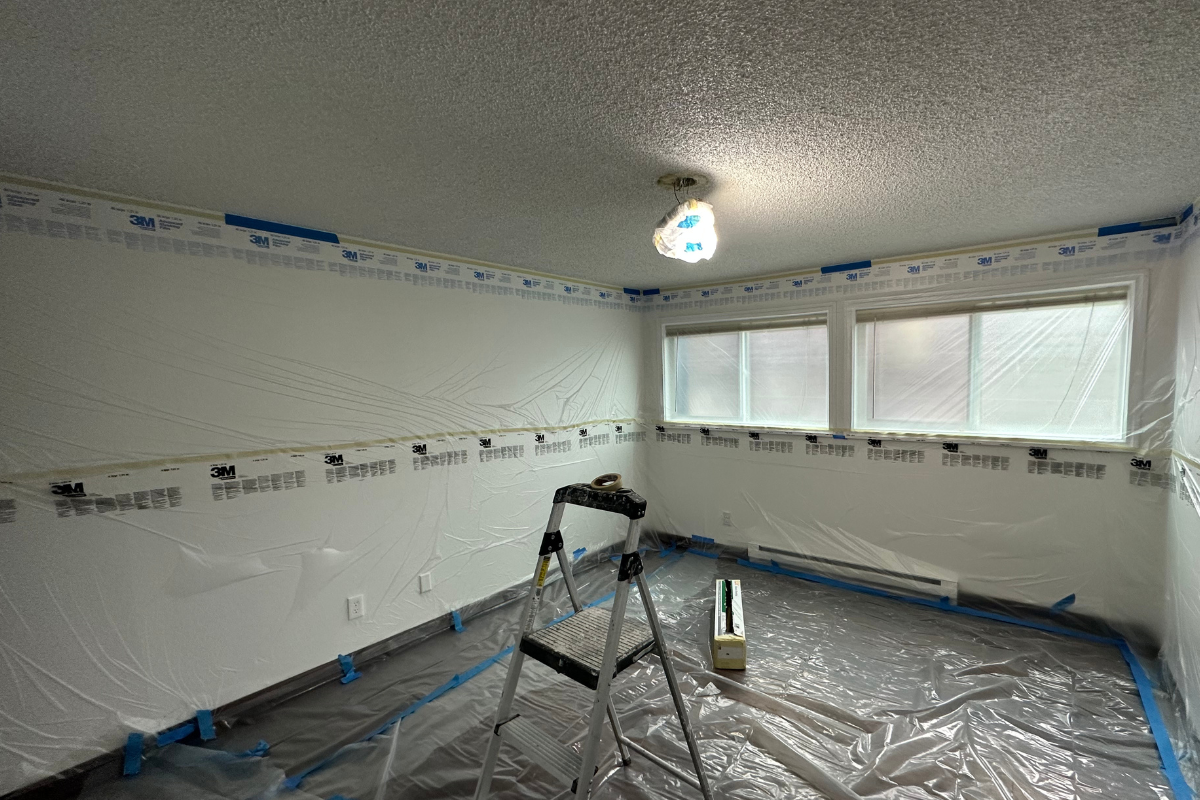 Before Popcorn Ceiling Removal