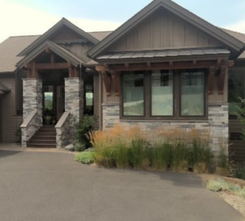 residential exterior before painting