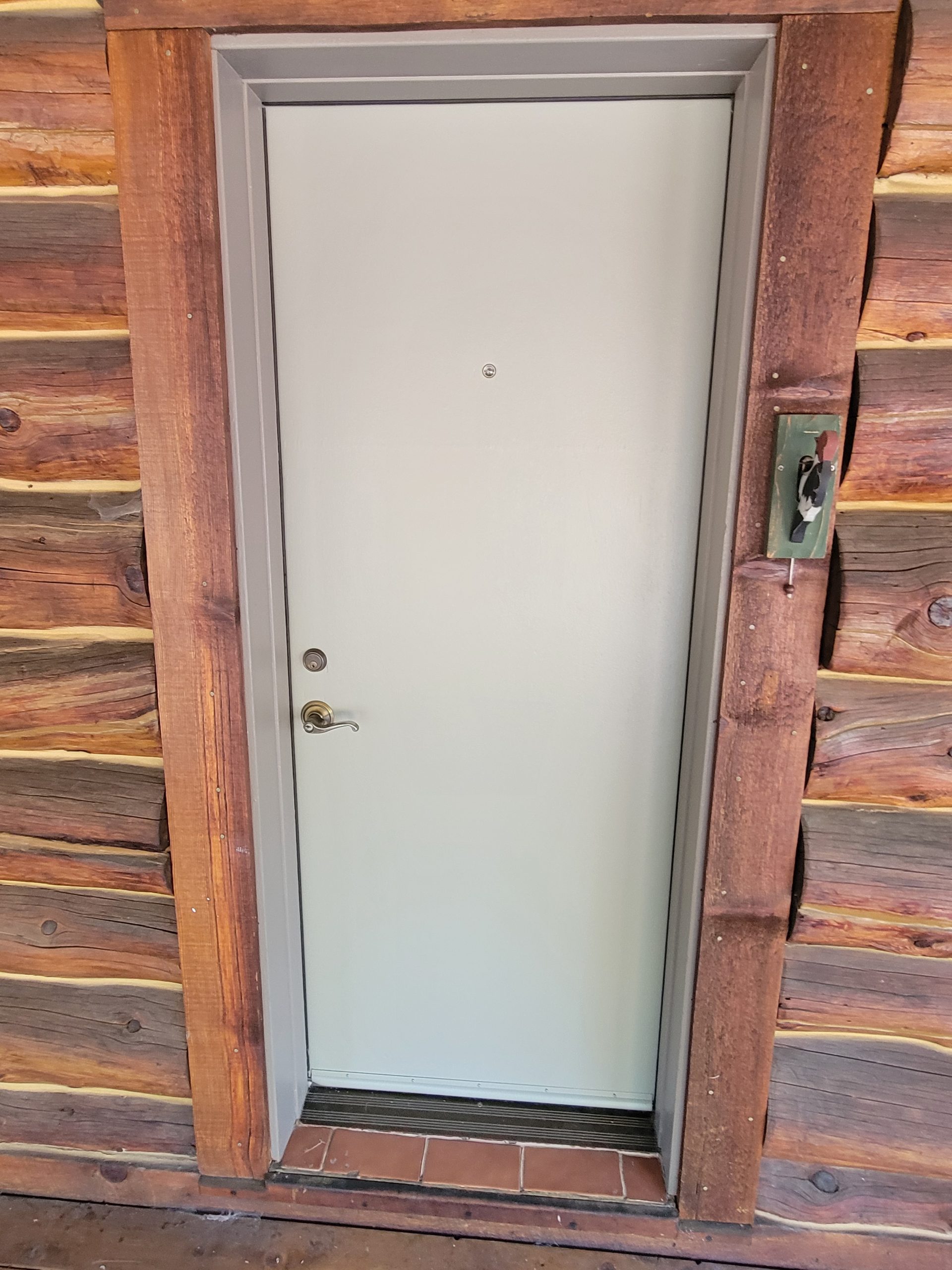 house door before being painted