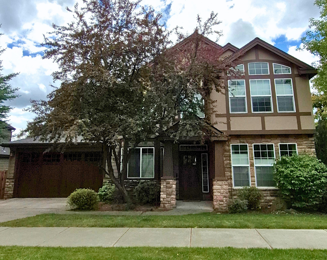repainted home exterior in bend